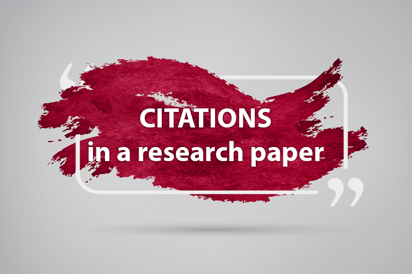 citations in a research paper